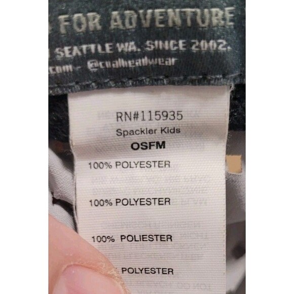 Coal The Spackler Kids – UPF Boonie Hat Light Gray Radi-Coal Patch Youth Size - Picture 7 of 7